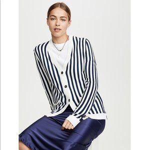 Blue and White Kule Cardigan "The Jax Sweater"